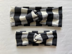Black and White Checkered Twist Headband