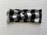 Black and White Checkered Twist Headband